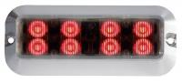 13D551 Stop/Tail/Turn Light, LED, Red, Rect, 5 L