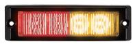 13D582 Lighthead, LED, Ambr/Red, Surf, Rect, 4-1/2 L