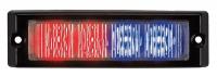 13D583 Lighthead, LED, Blue/Red, Surf, Rect, 4-1/2 L