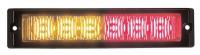13D603 Lighthead, LED, Ambr/Red, Surf, Rect, 6-1/4 L
