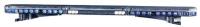 13D627 Low Pro Lightbar, LED, Blue, Perm, 52 In