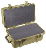 13D766 Protector Case w/Foam, 1.16 cu ft., OD Grn
