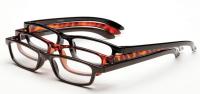 13E130 Reading Glasses, +4.0, Clear, Acrylic, PK 3