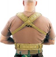 13E190 Commando Recon Chest Harness, Coyote Tan,