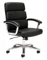13E919 Managerial / Midback Chair, 250 lb., Black