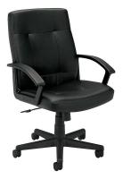 13E922 Managerial / Midback Chair, 250 lb., Black