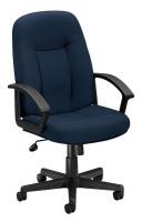 13E924 Managerial / Midback Chair, 250 lb., Navy