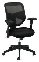 13E932 Executive / Highback Chair, 250 lb., Black