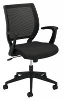 13E933 Managerial / Midback Chair, 250 lb., Black