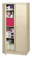 13E997 Storage Cabinet, 5-Shelf, 72 H, Putty