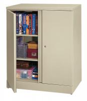 13E999 Storage Cabinet, 3-Shelf, 43 H, Putty