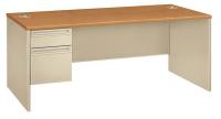 13F006 Desk, 36 In.D, Harvest/Putty