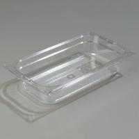 13F203 Food Pan, Third-Size, Clear, PK 6