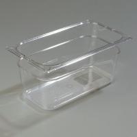 13F208 Food Pan, Third-Size, Clear, PK 6
