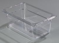 13F212 Food Pan, Fourth-Size, Clear, PK 6