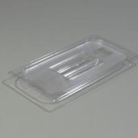 13F252 Food Pan Lid, Third-Size, Clear, PK 6