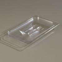 13F253 Food Pan Lid, Fourth-Size, Clear, PK 6