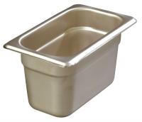 13F287 DuraPan Food Pan, Ninth-Size, SS, PK 6