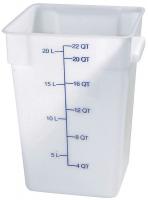 13F314 StorPlus Square Container, 22 qt., PK 6