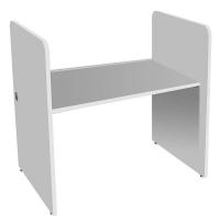 13F591 Computer Carrel, Starter, Gray