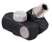 13F691 Air Line Connector, 2-1/2 In. L, Black