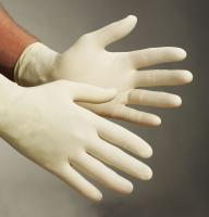 13G212 Disposable Gloves, Latex, L, Natural, PK100
