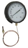 13G221 Analog Panel Mt Thermometer, 30 to 180F