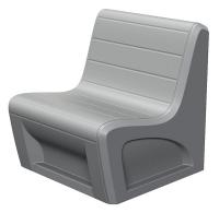 13G423 Sectional Lounge Chair, Gray