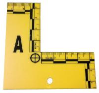 13G444 L to Shapped Flat Markers, A to Z, Yellow