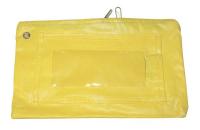 13G465 Evidence Pouch, 6-1/2 x 11 In, Yellow