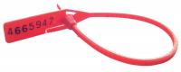 13G478 Cinch-up Locking Seal, Red, PK100