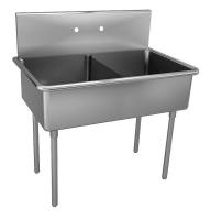 13G598 Double Compartment Sink, 33 In L
