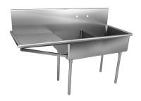 13G599 Double Compartment Sink, 57 In L