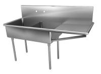 13G601 Double Compartment Sink, 57 In L