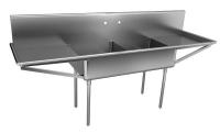 13G604 Double Compartment Sink, 87 In L