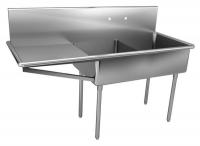 13G606 Double Compartment Sink, 75 In L