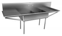 13G608 Double Compartment Sink, 99 In L