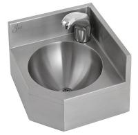 13G651 Sink, Corner Lavatory, Sensor, 12-3/4&quot; L