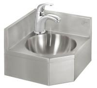 13G652 Sink, Corner Lavatory, Manual, 12-3/4&quot; L