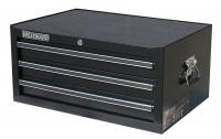 13H117 Intermediate Chest, 26x18x12-3/8, 3 Dr, Blk