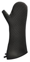 13H631 Conventional Oven Mitt, Black, 17 In