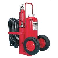 13J007 Wheeled Fire Extinguisher, 125 lb., 50 ft