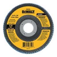 13J208 Flap Disc, Dia. 4.5 In, AH 7/8 In, 24 Grit