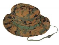 13J785 Boonie, Woodland Digital, Size 7-1/4 In.