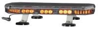 13K455 Low Mini Lightbar, LED, Ambr, Mag, 22-1/2 In