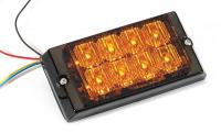 13K473 Dbl-Light Stack, LED, Amber, Surface, Rect