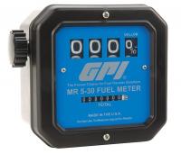 13K529 Flowmeter, Mechanical, 1-1/2 In, 5-30 GPM