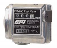 13K551 Flowmeter, Mechanical, 3/4 In, 15 to 76 LPM