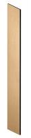 13K833 Locker End Panel, Slope Top, 18x79, Maple