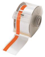 13K868 Printer Tape, White/Orange, 100 ft. L